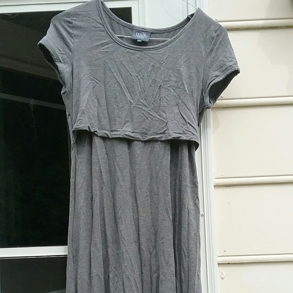 Gray Nursing Dress